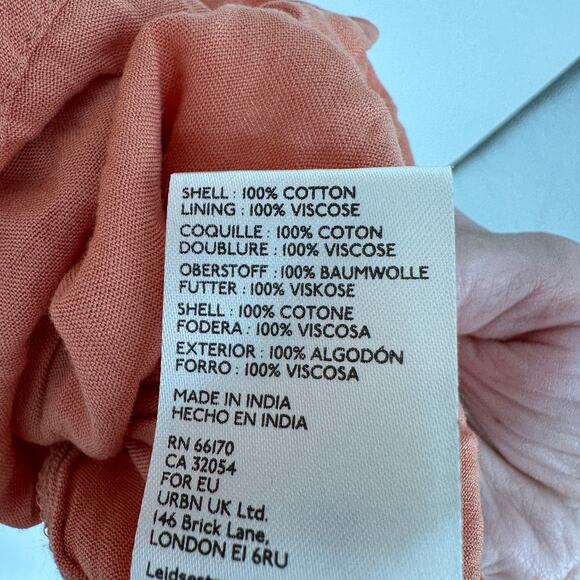 Free People Vernon Mini Dress Sleeveless Tie Shoulder Floral Pockets New Medium - Picture 14 of 14